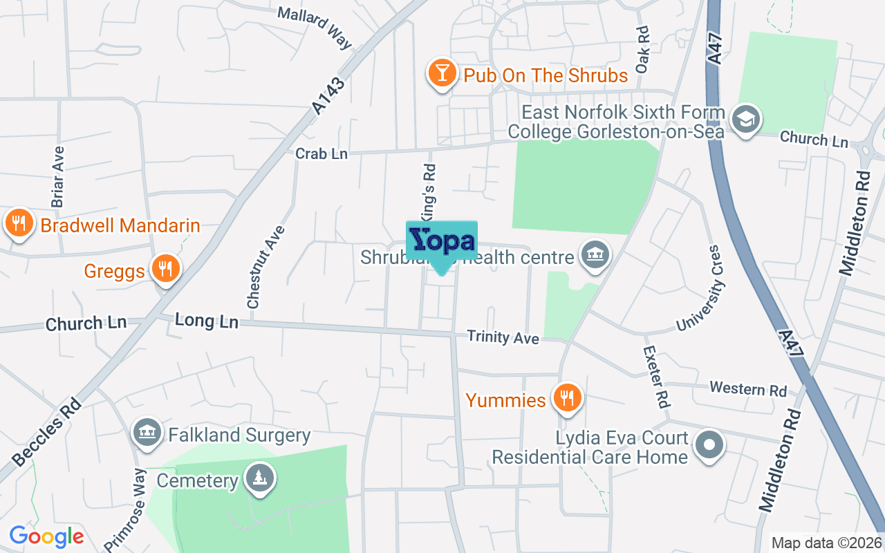 Map showing the location of NR31 7DL