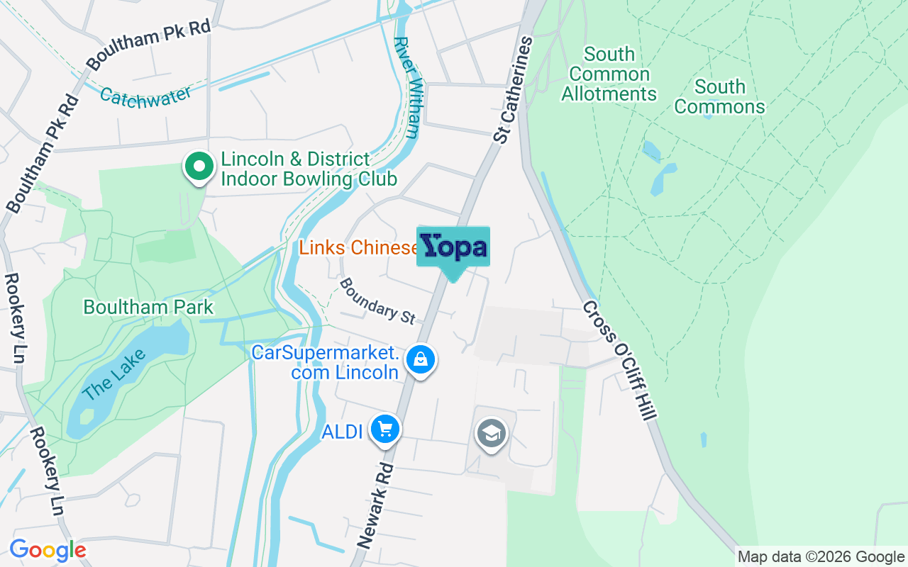 Map showing the location of LN5 8PU