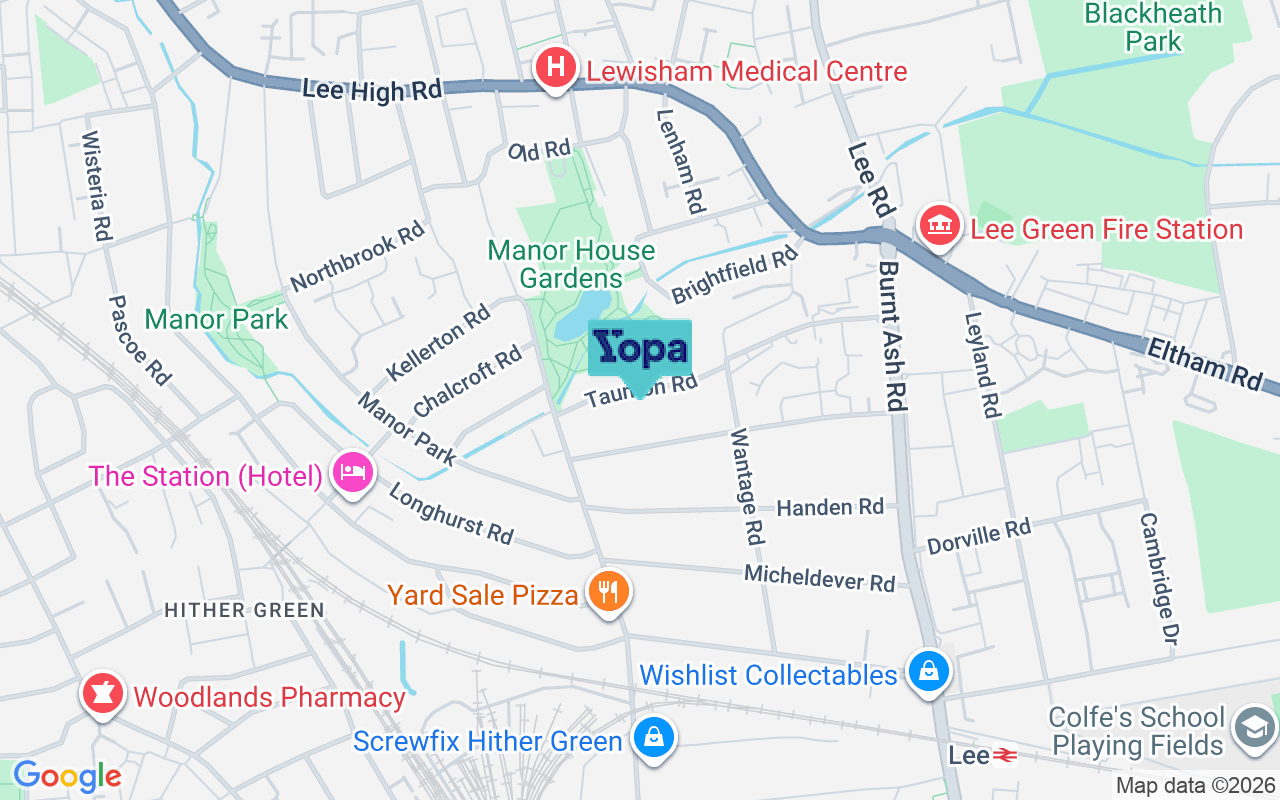 Map showing the location of SE12 8PA