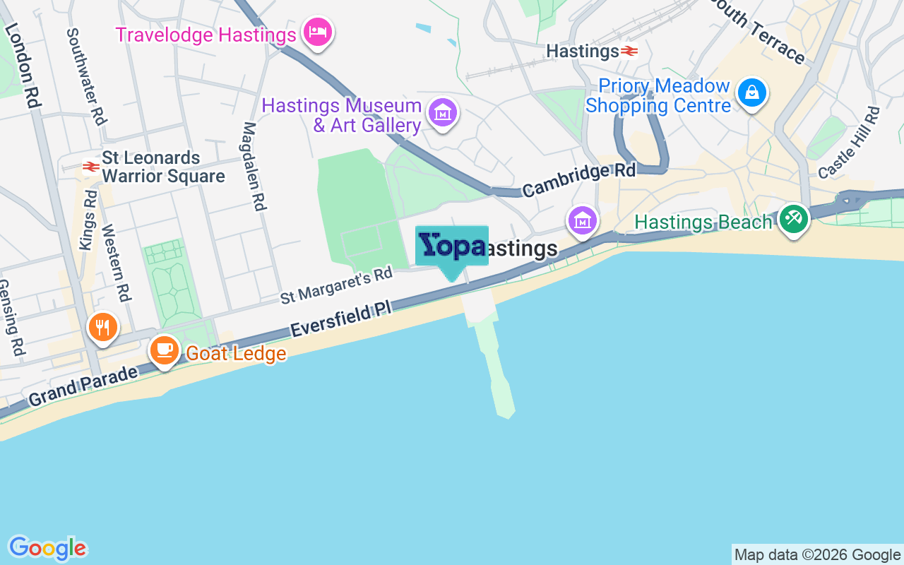 Map showing the location of TN37 6QR
