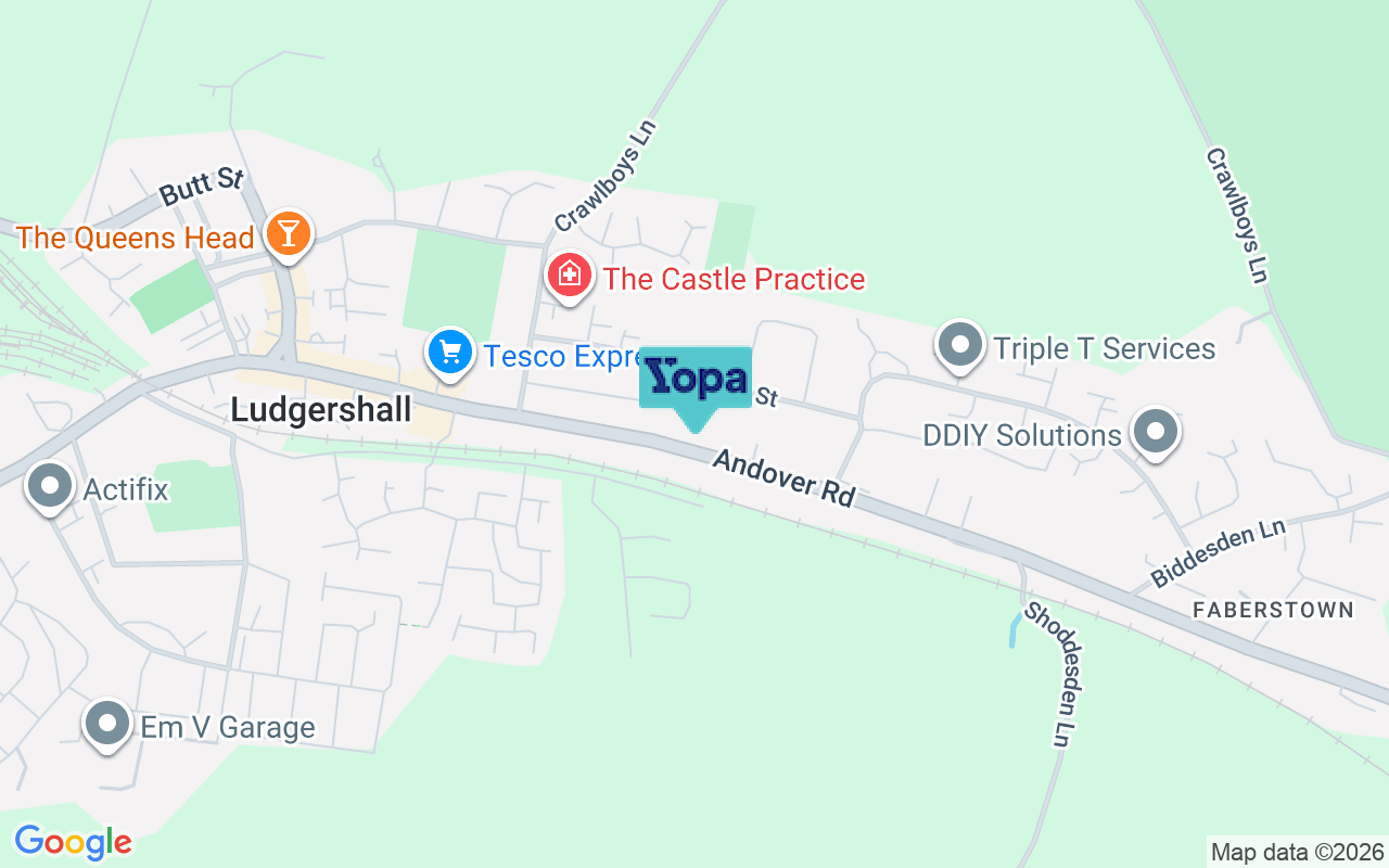 Map showing the location of SP11 9LY