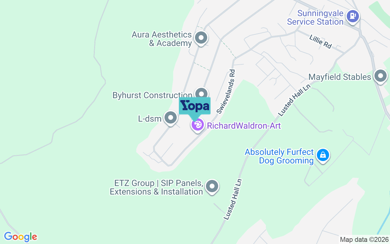 Map showing the location of TN16 3NX