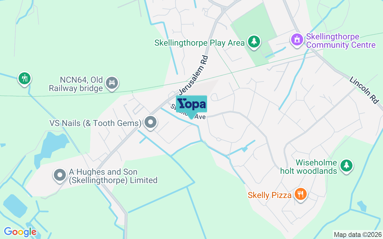 Map showing the location of LN6 5XL
