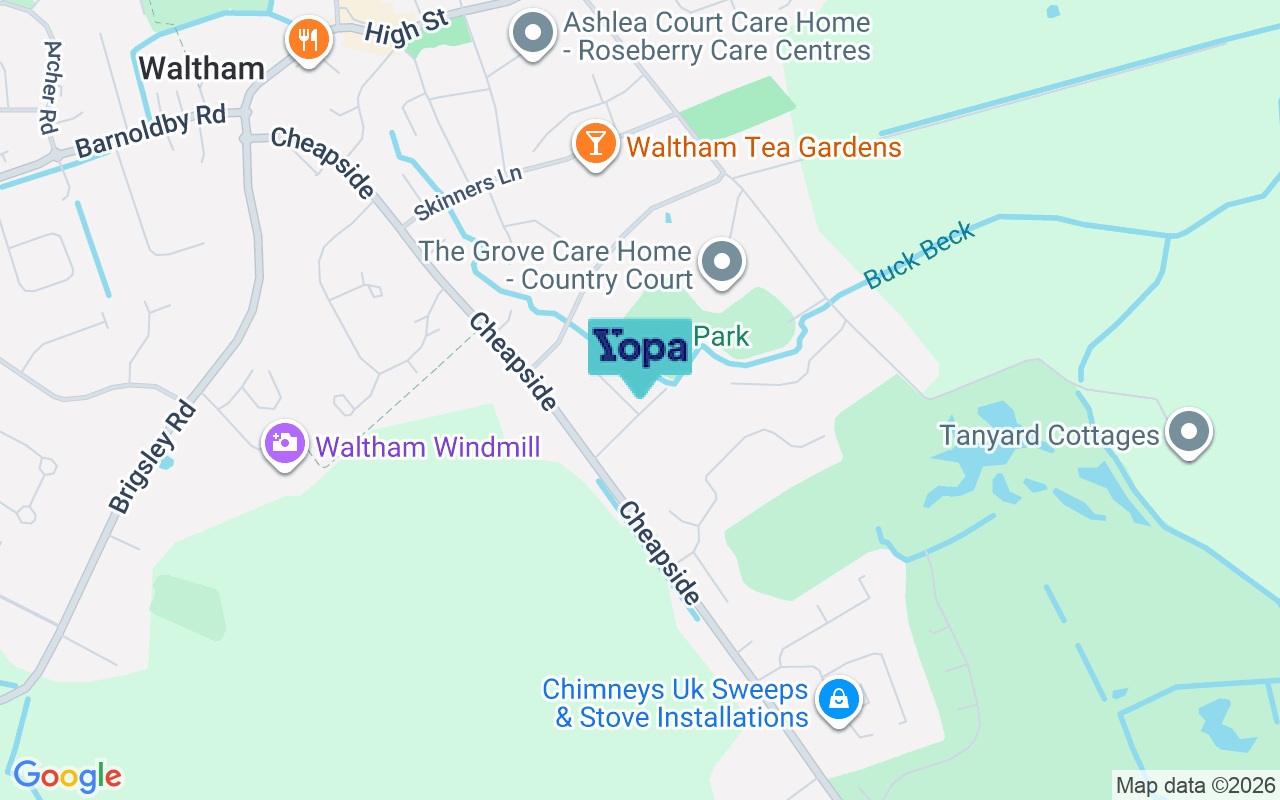 Map showing the location of DN37 0HR