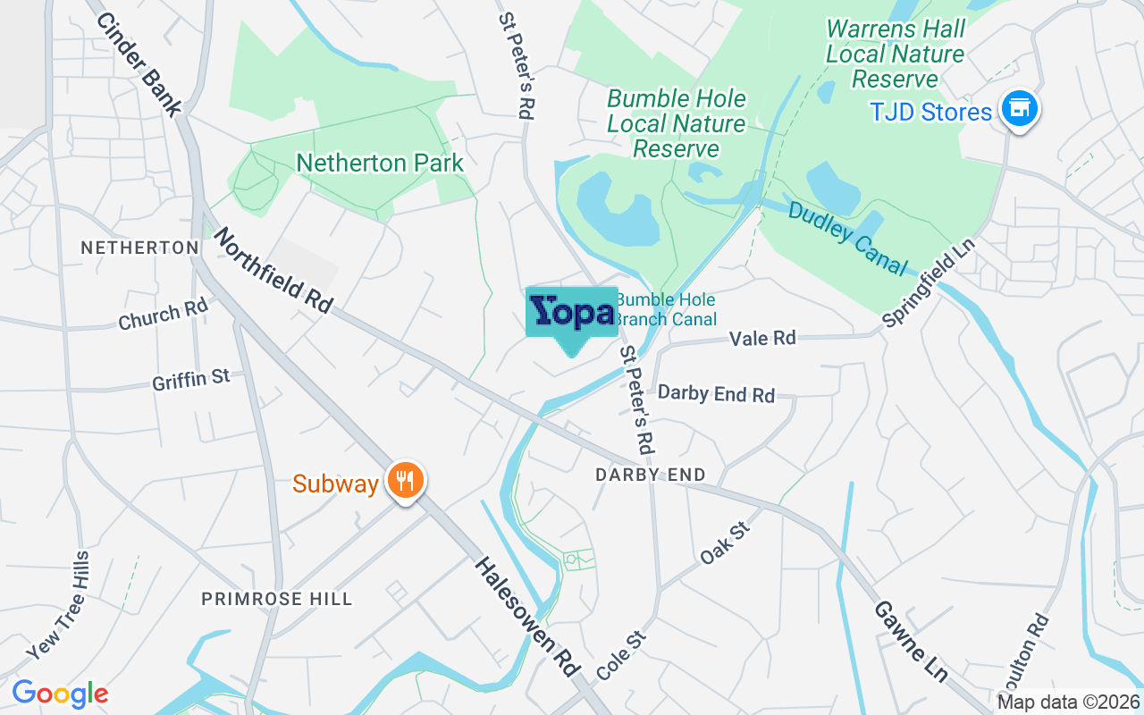 Map showing the location of DY2 9HR