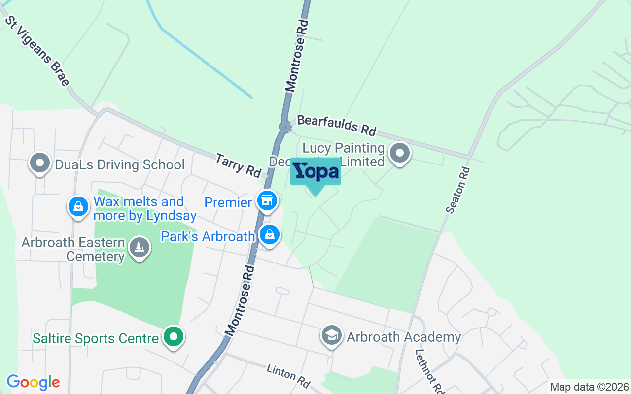 Map showing the location of DD11 5JZ