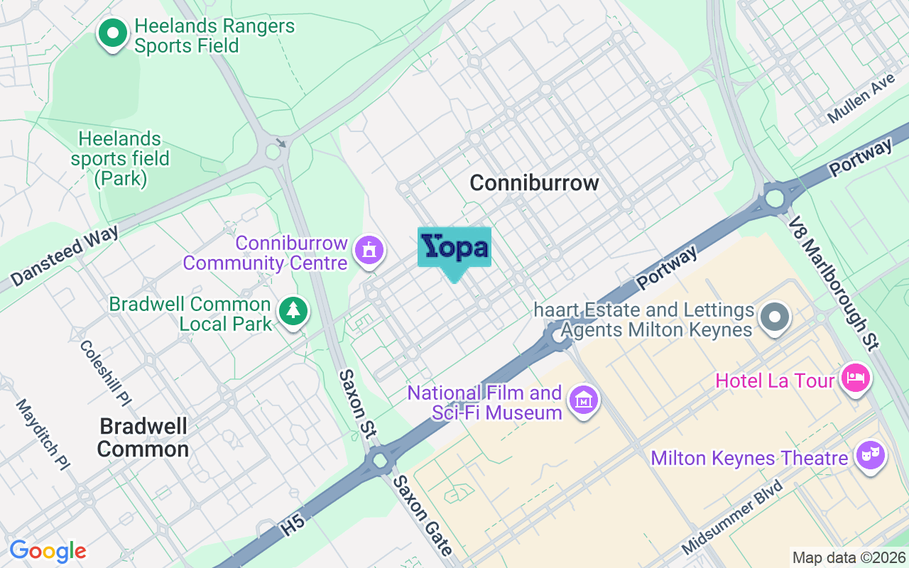 Map showing the location of MK14 7BL