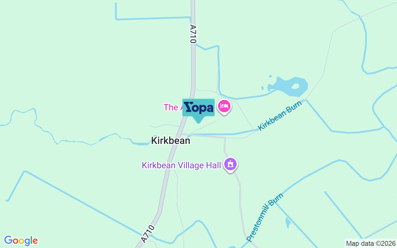 Map showing the location of DG2 8DW