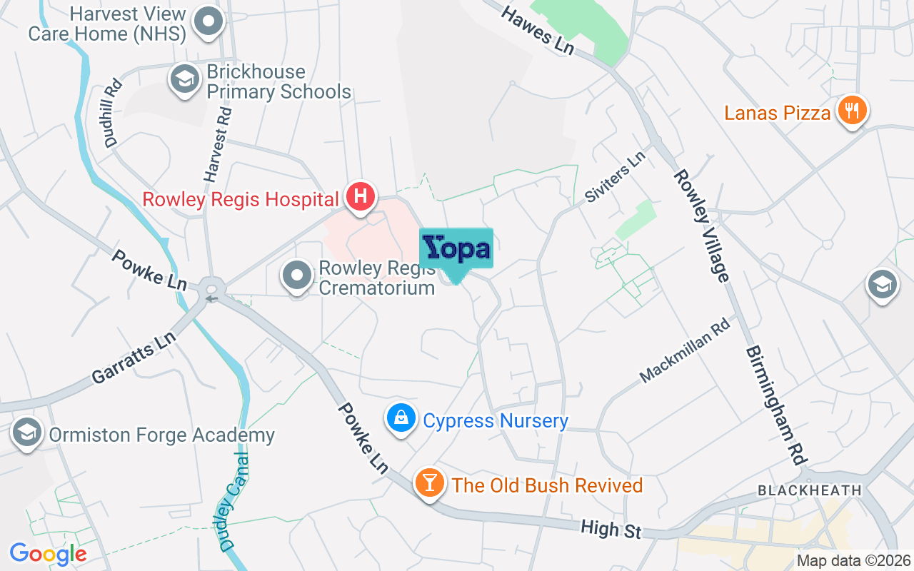 Map showing the location of B65 8BL