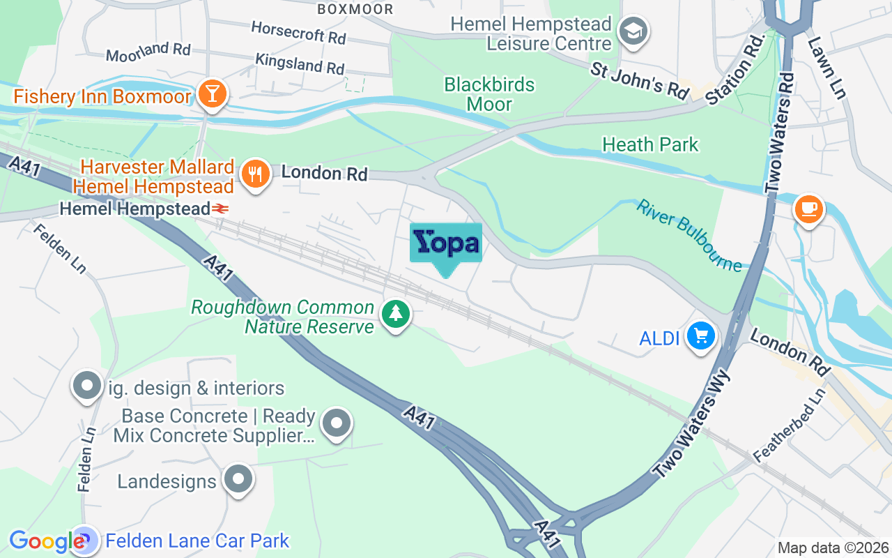 Map showing the location of HP3 9AS