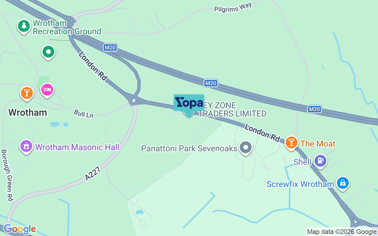Map showing the location of TN15 7RH