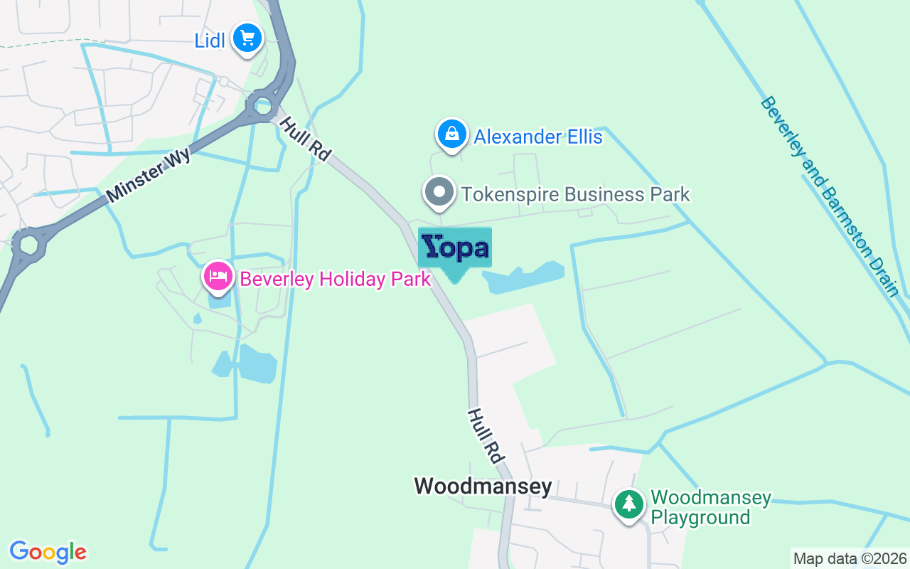 Map showing the location of HU17 0TB