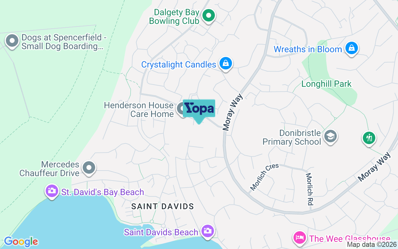 Map showing the location of KY11 9GW
