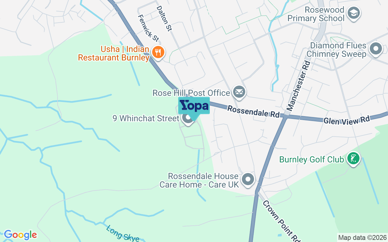Map showing the location of BB11 5FL