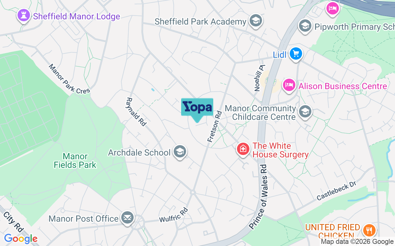 Map showing the location of S2 1SR