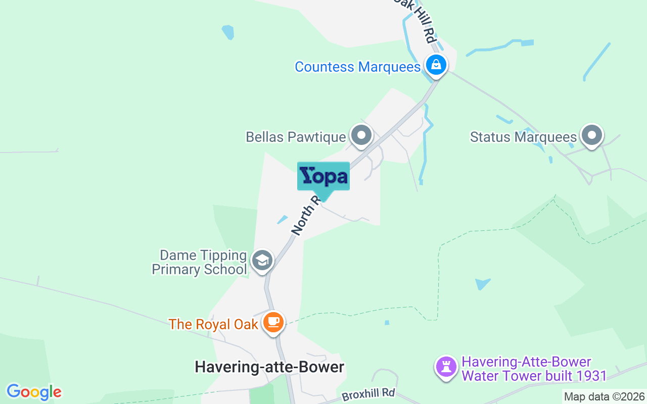 Map showing the location of RM4 1PX