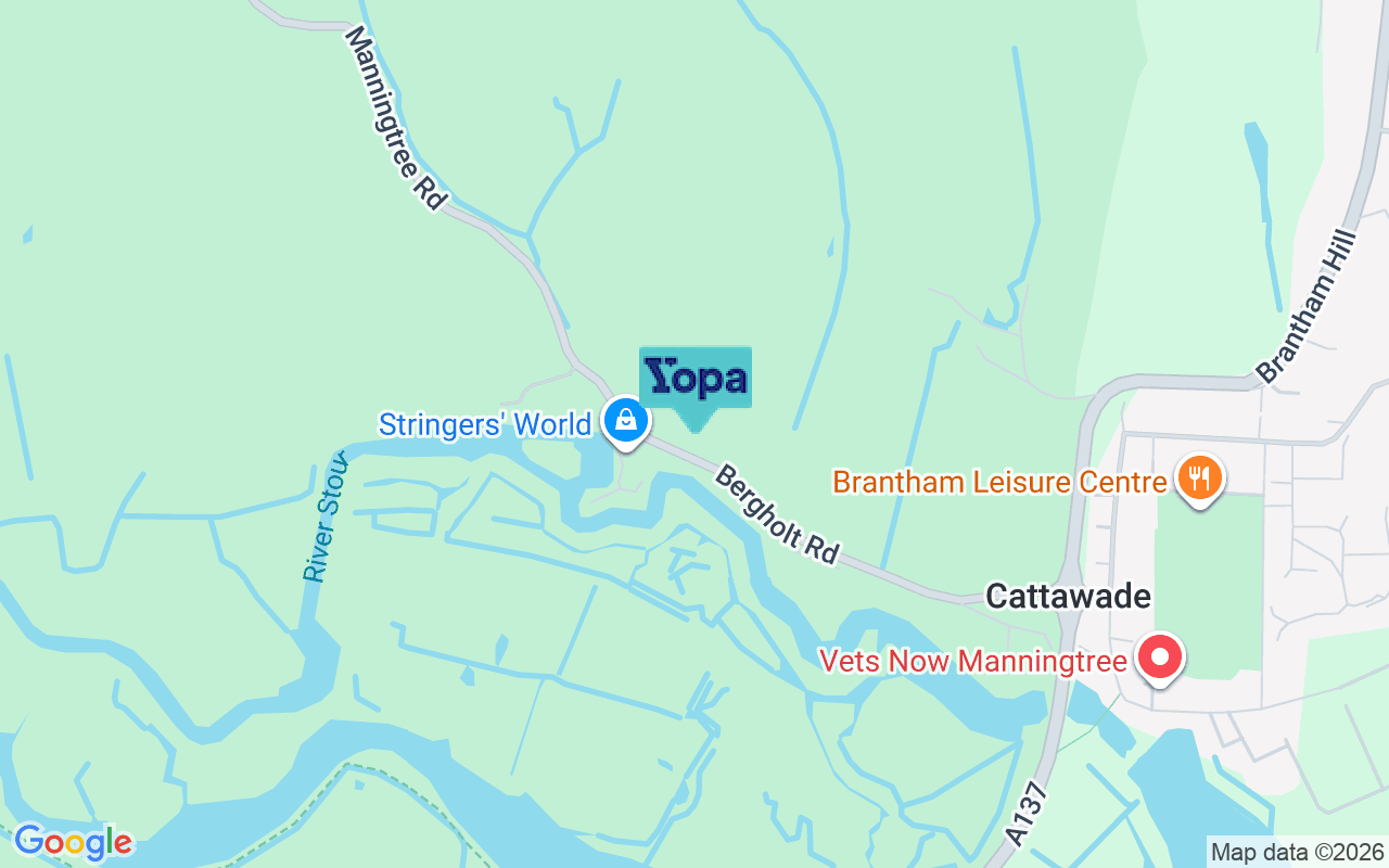 Map showing the location of CO11 1QT