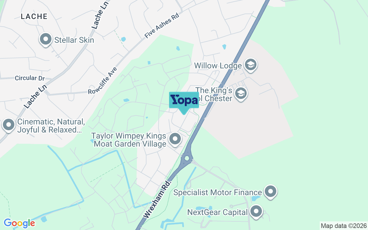 Map showing the location of CH4 7FA