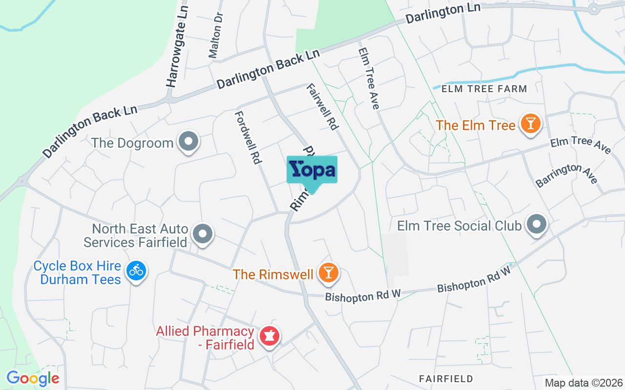 Map showing the location of TS19 7LJ