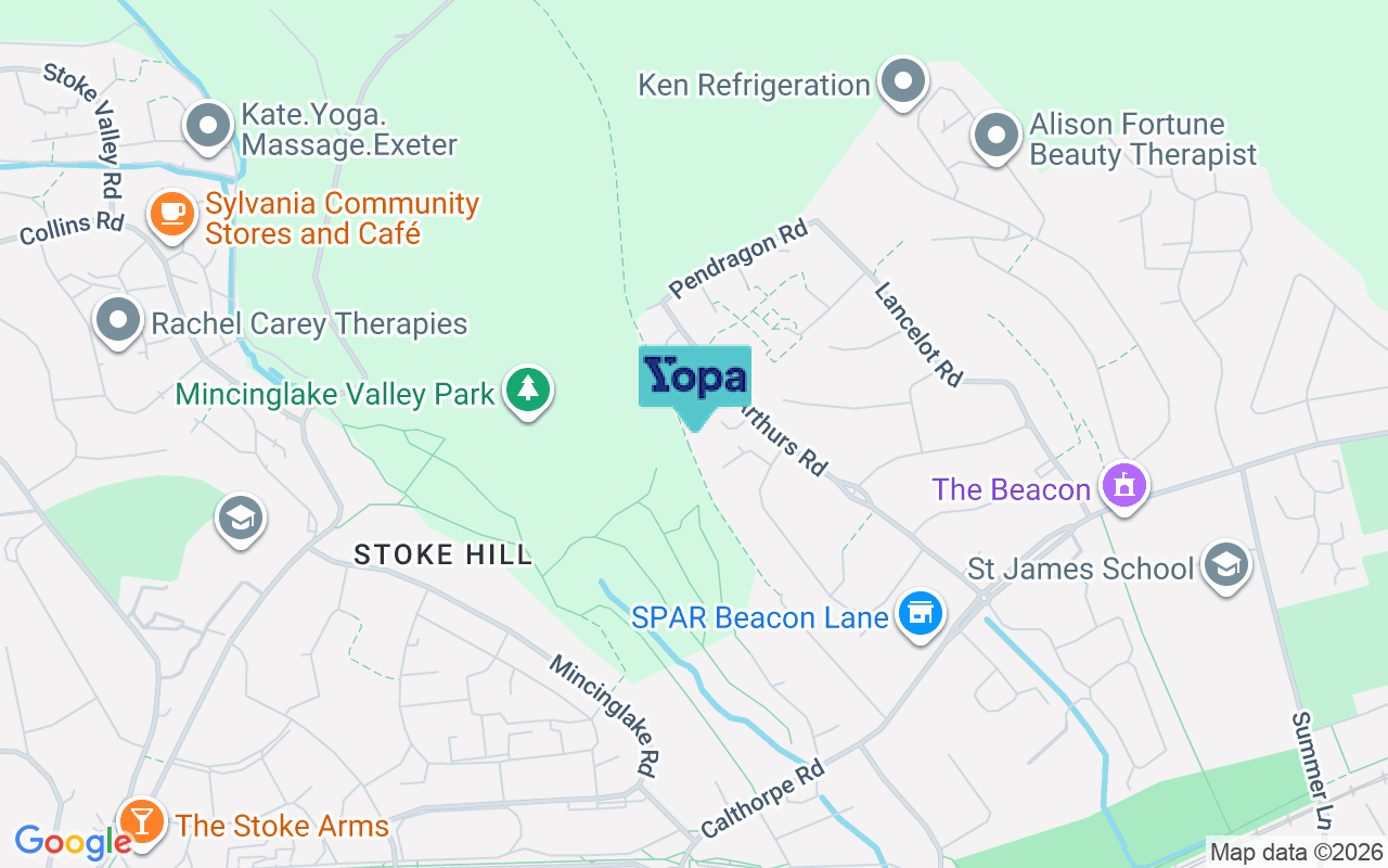 Map showing the location of EX4 9AW