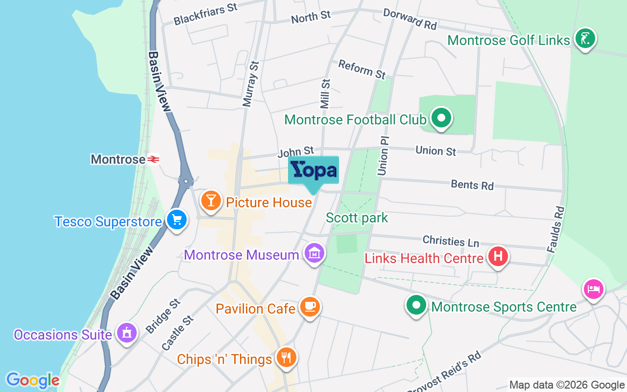 Map showing the location of DD10 8EX