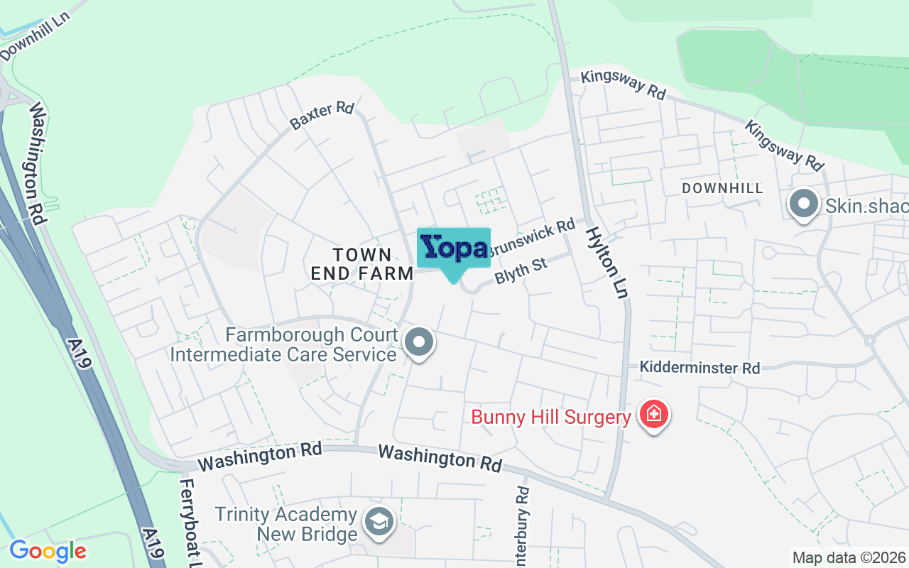 Map showing the location of SR5 4HN