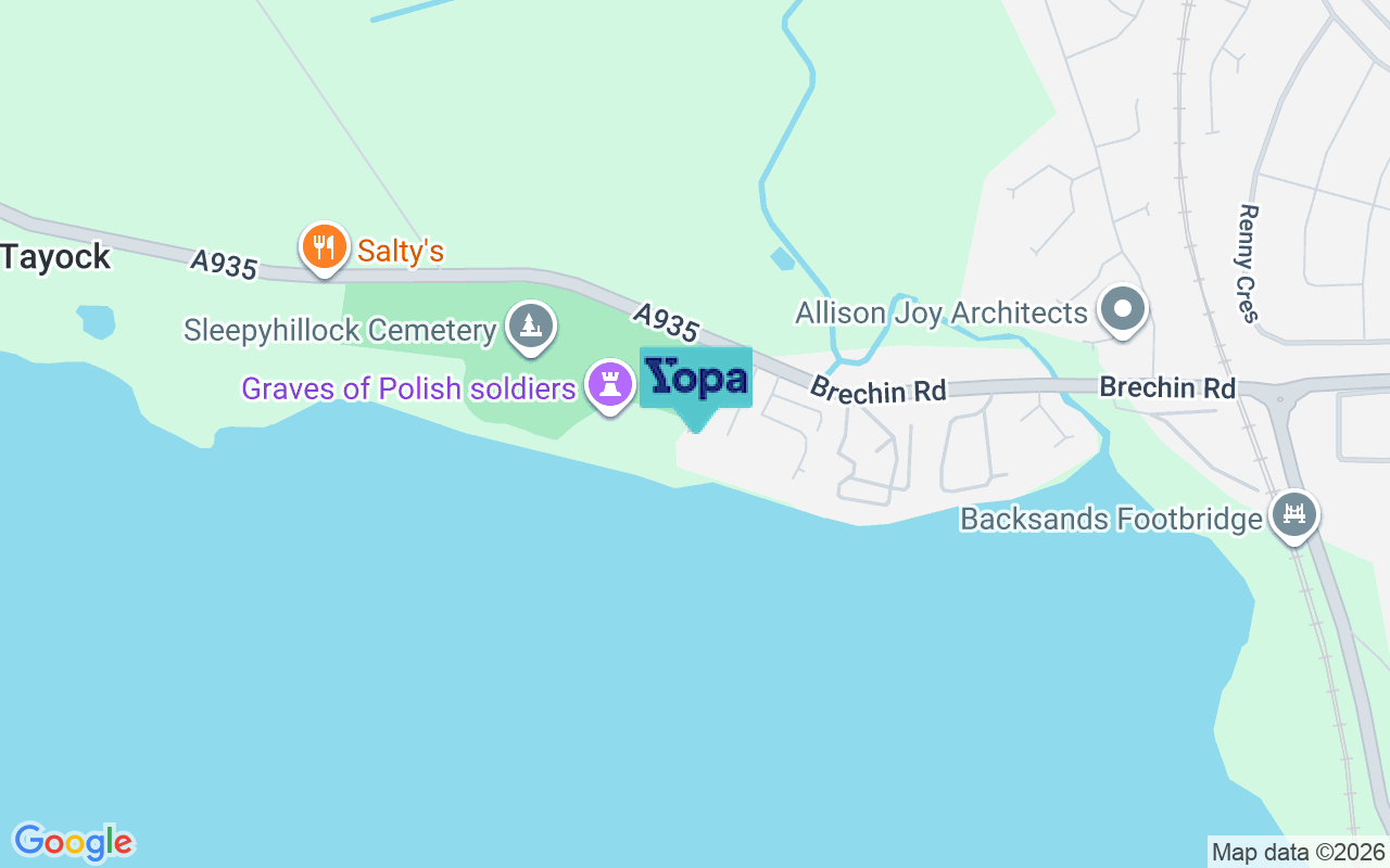 Map showing the location of DD10 9LE