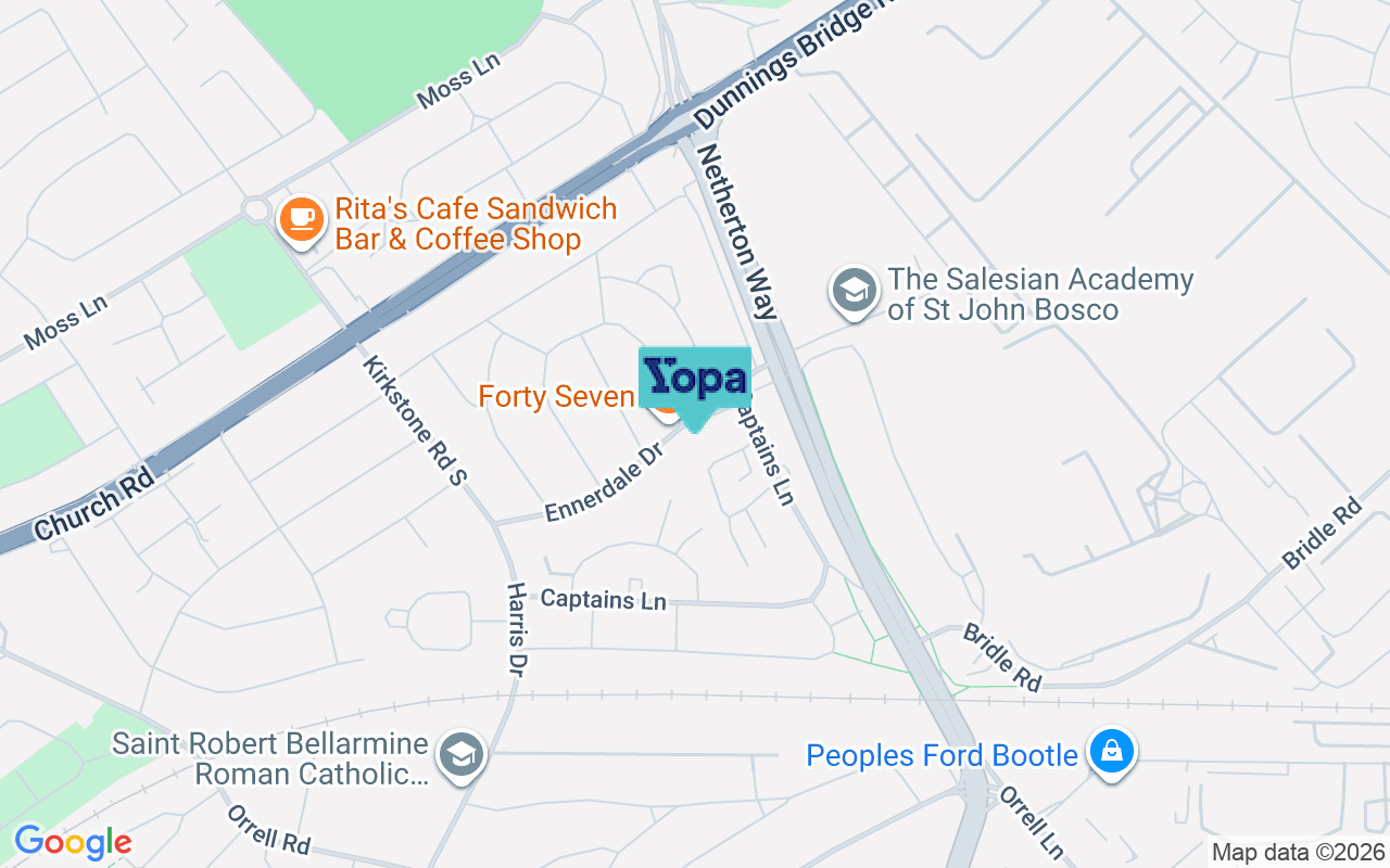 Map showing the location of L21 5JB
