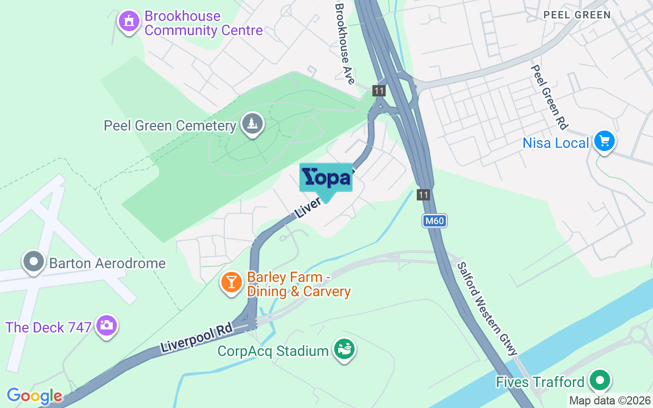 Map showing the location of M30 7LJ