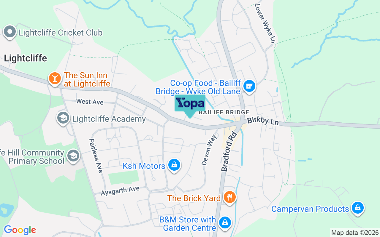 Map showing the location of HD6 4DU