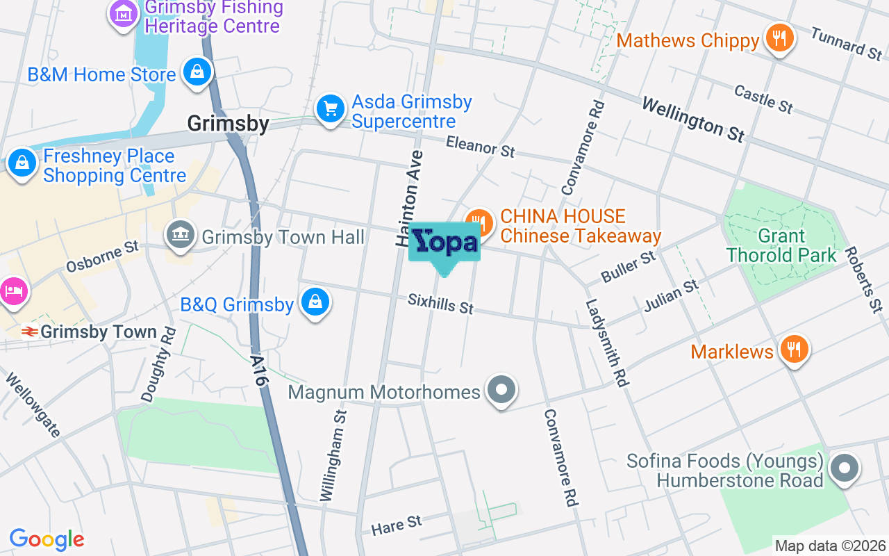 Map showing the location of DN32 9JJ