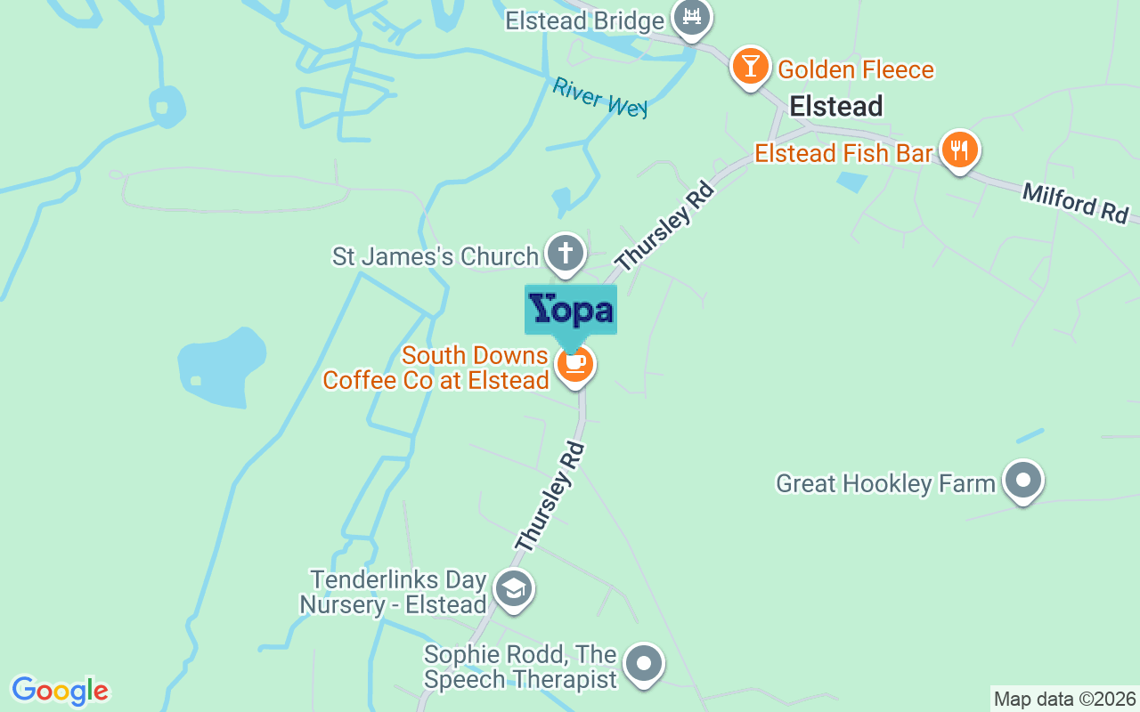 Map showing the location of GU8 6DH