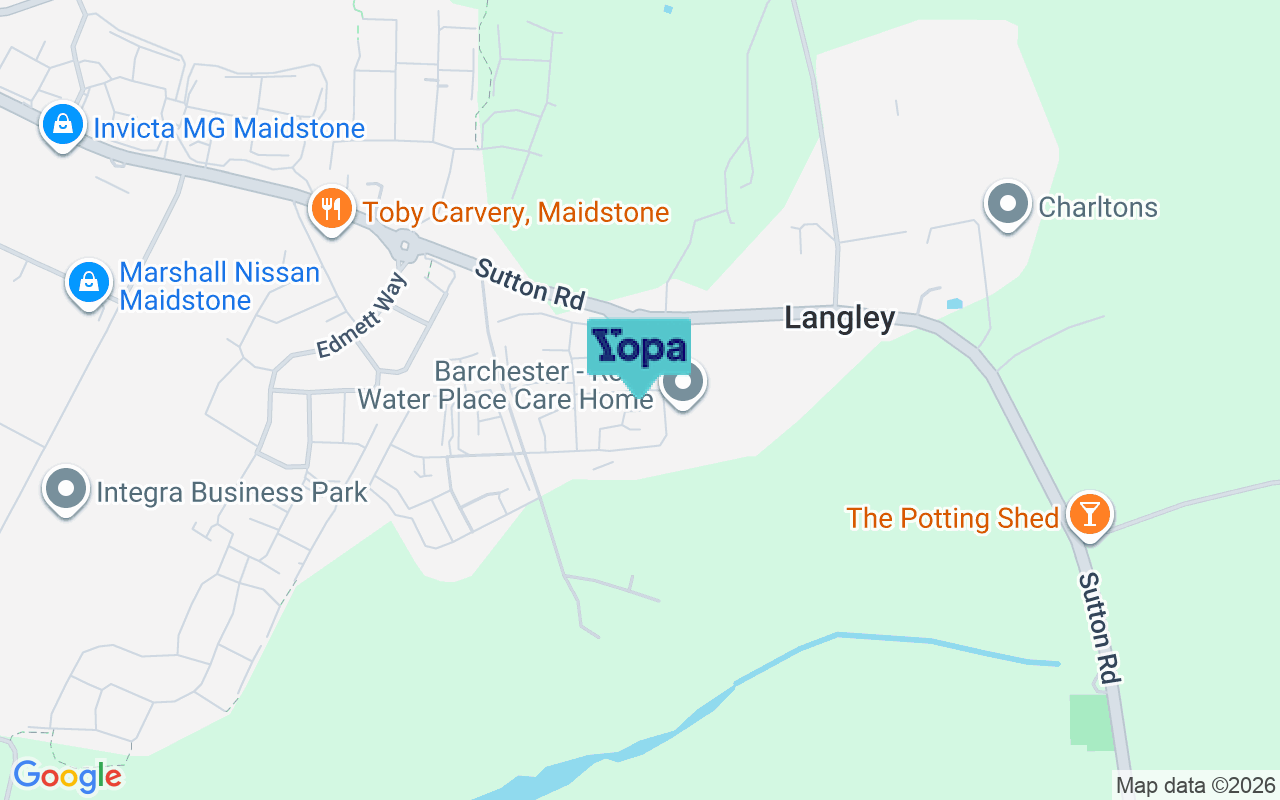 Map showing the location of ME17 3UG