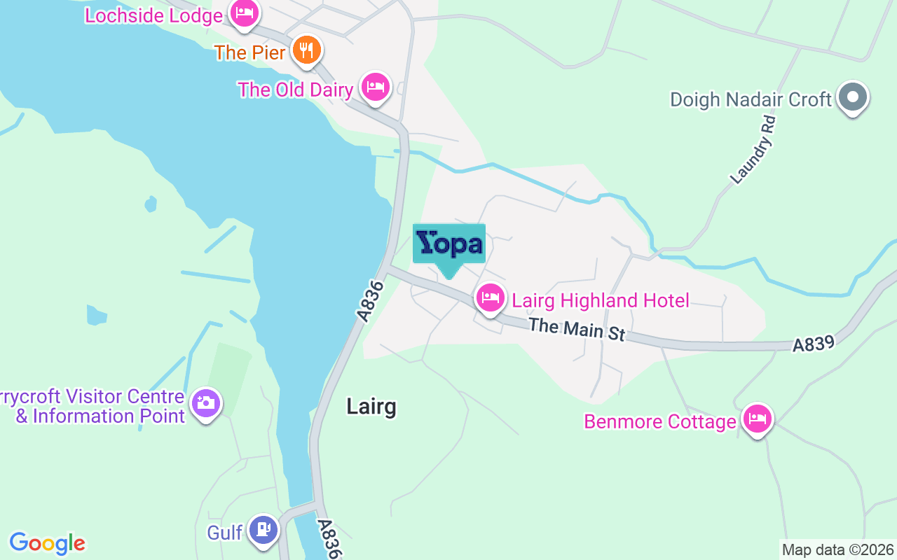 Map showing the location of IV27 4AR