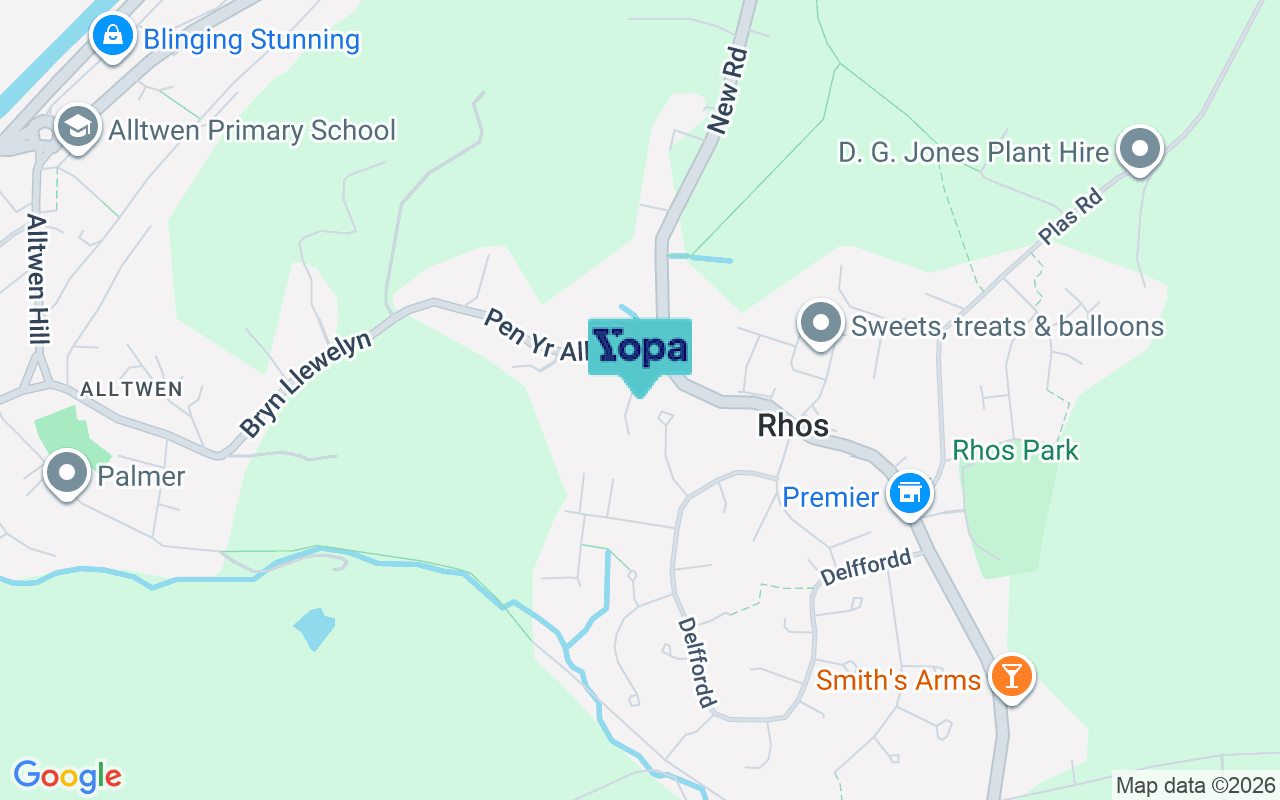 Map showing the location of SA8 3DR