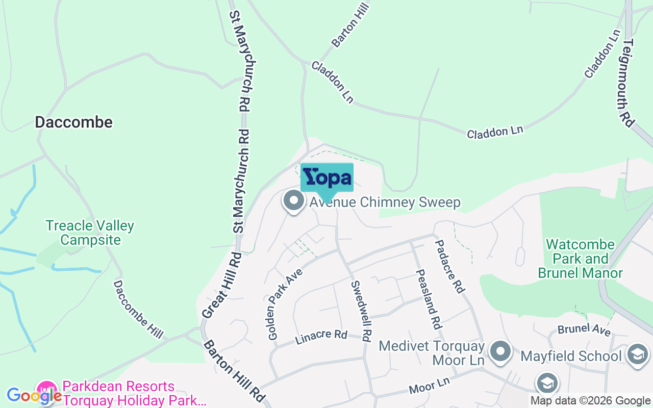 Map showing the location of TQ2 8QL
