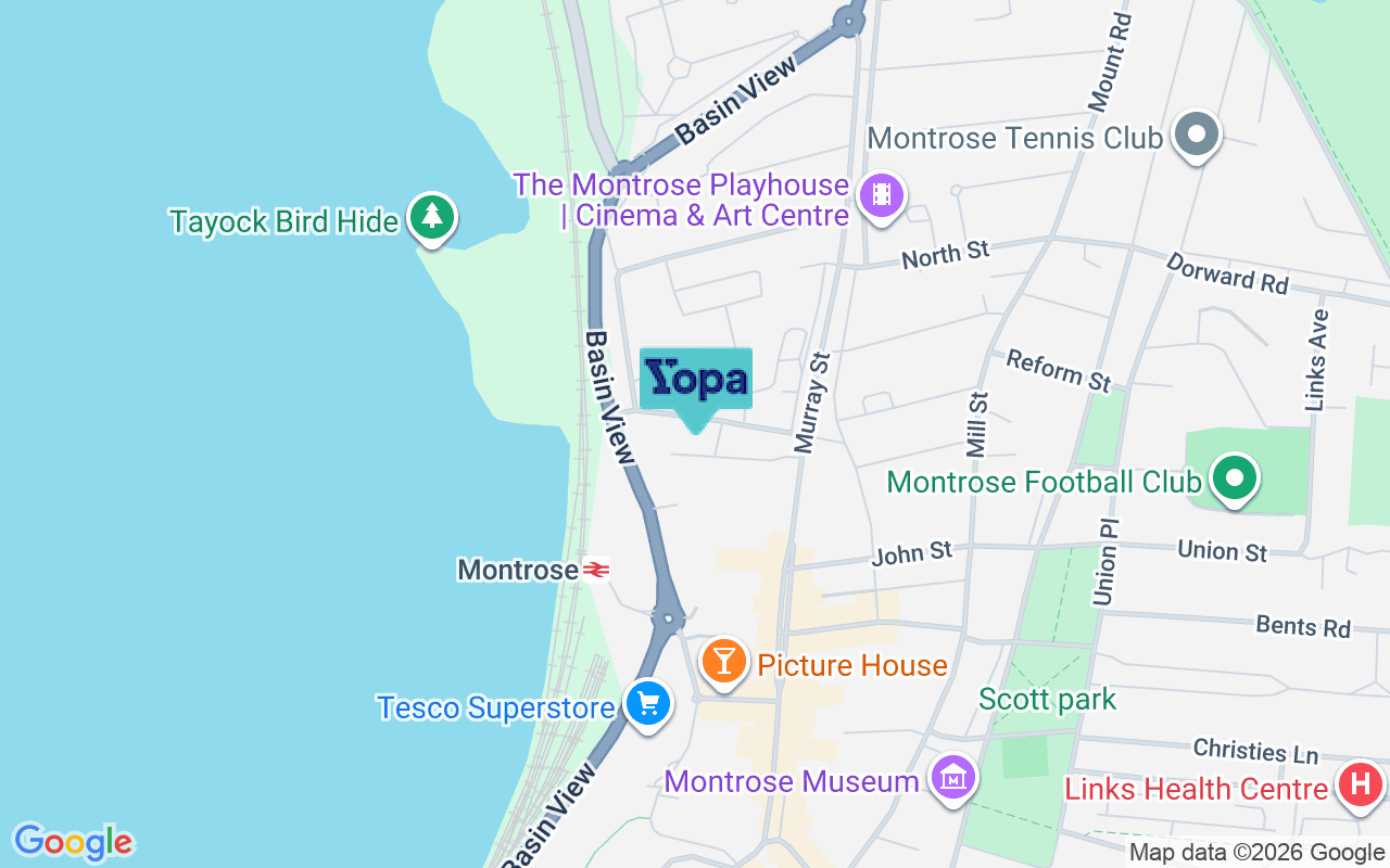 Map showing the location of DD10 8JU