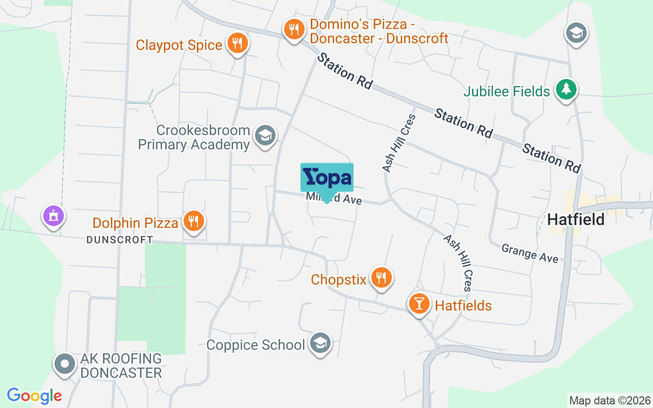 Map showing the location of DN7 6JT