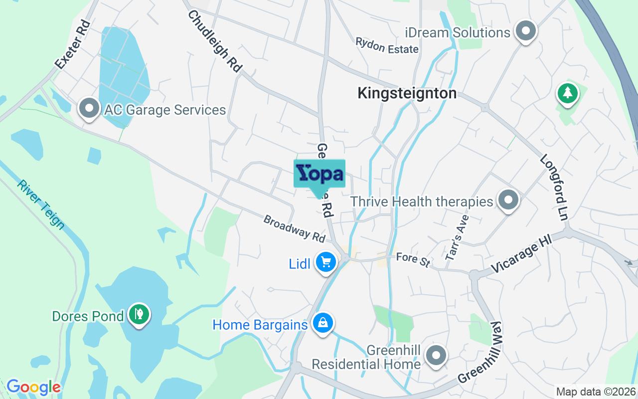 Map showing the location of TQ12 3EZ