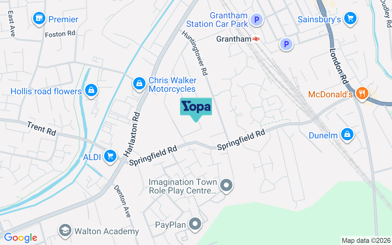 Map showing the location of NG31 7GQ