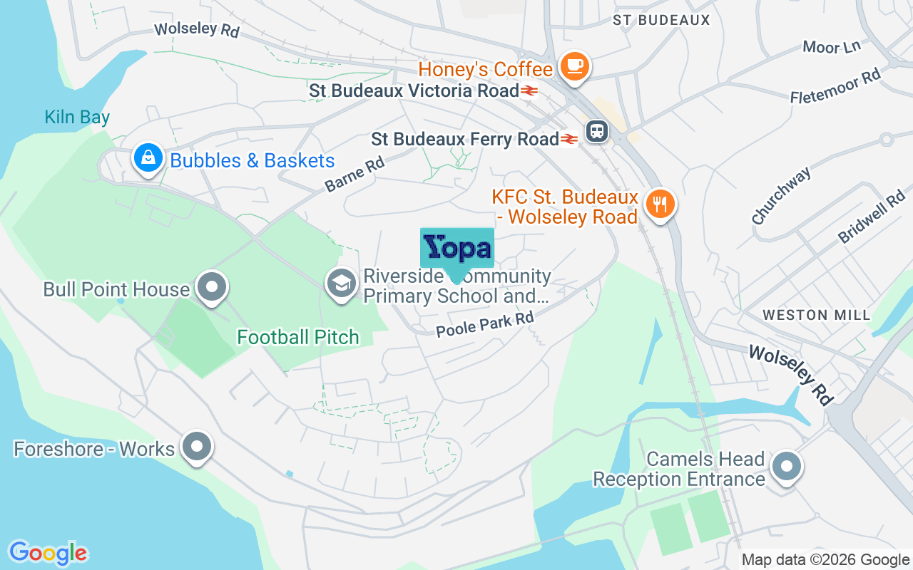 Map showing the location of PL5 1DL