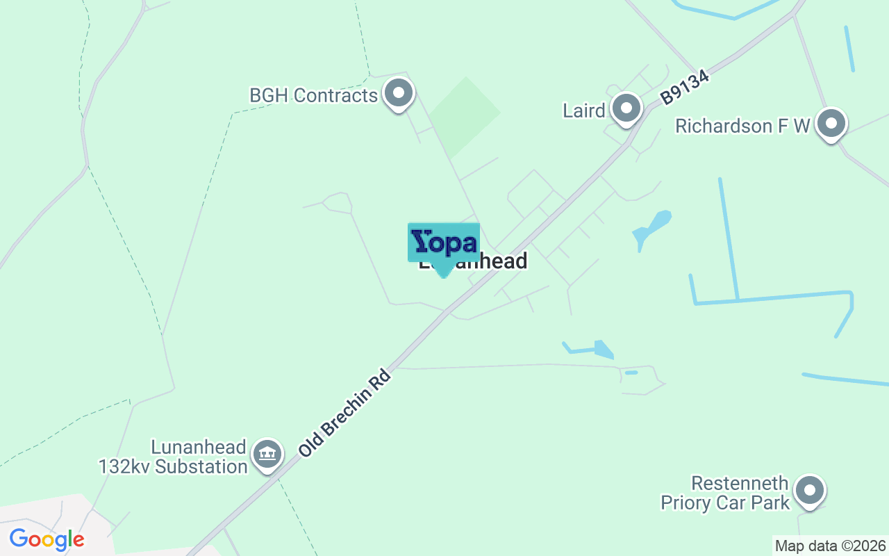Map showing the location of DD8 3NT