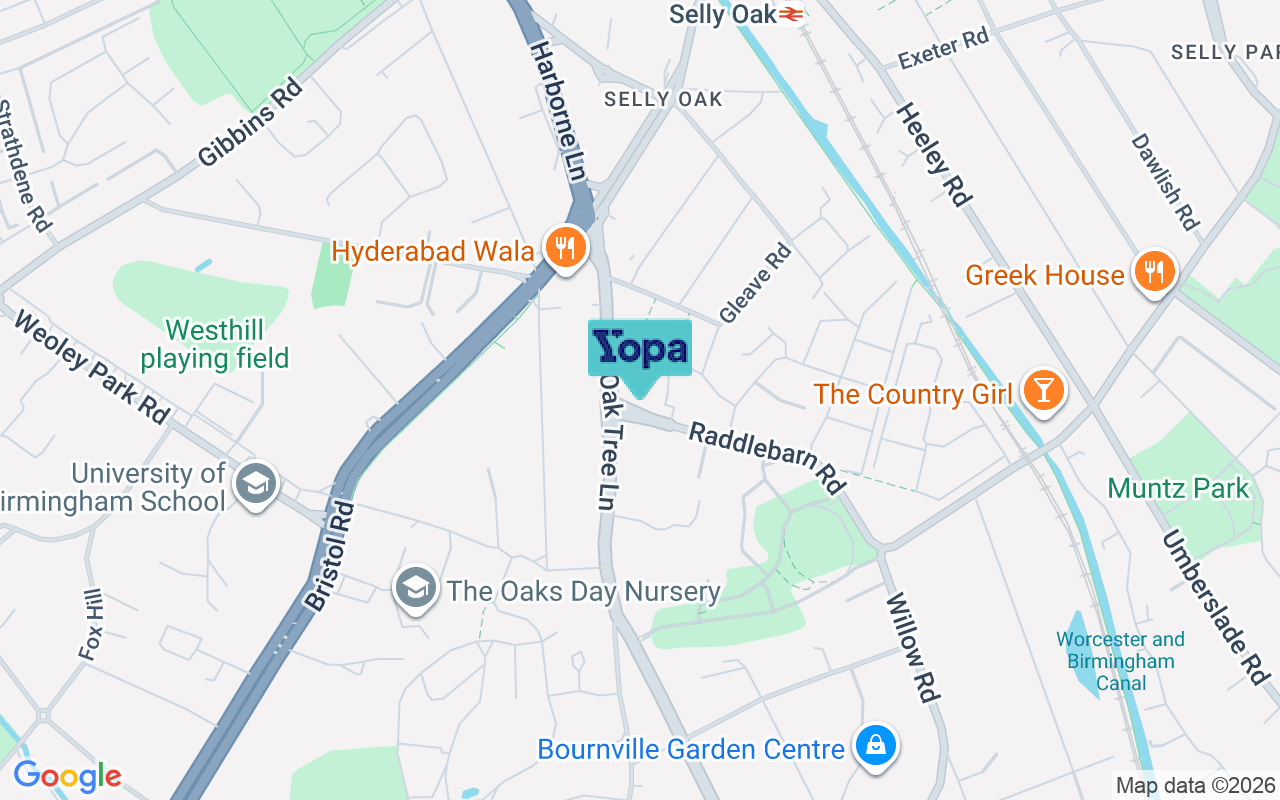 Map showing the location of B29 6GU