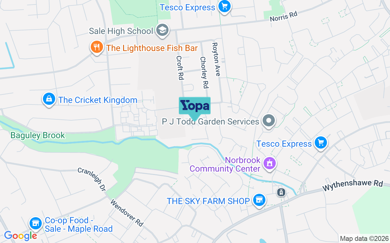 Map showing the location of M33 2XQ