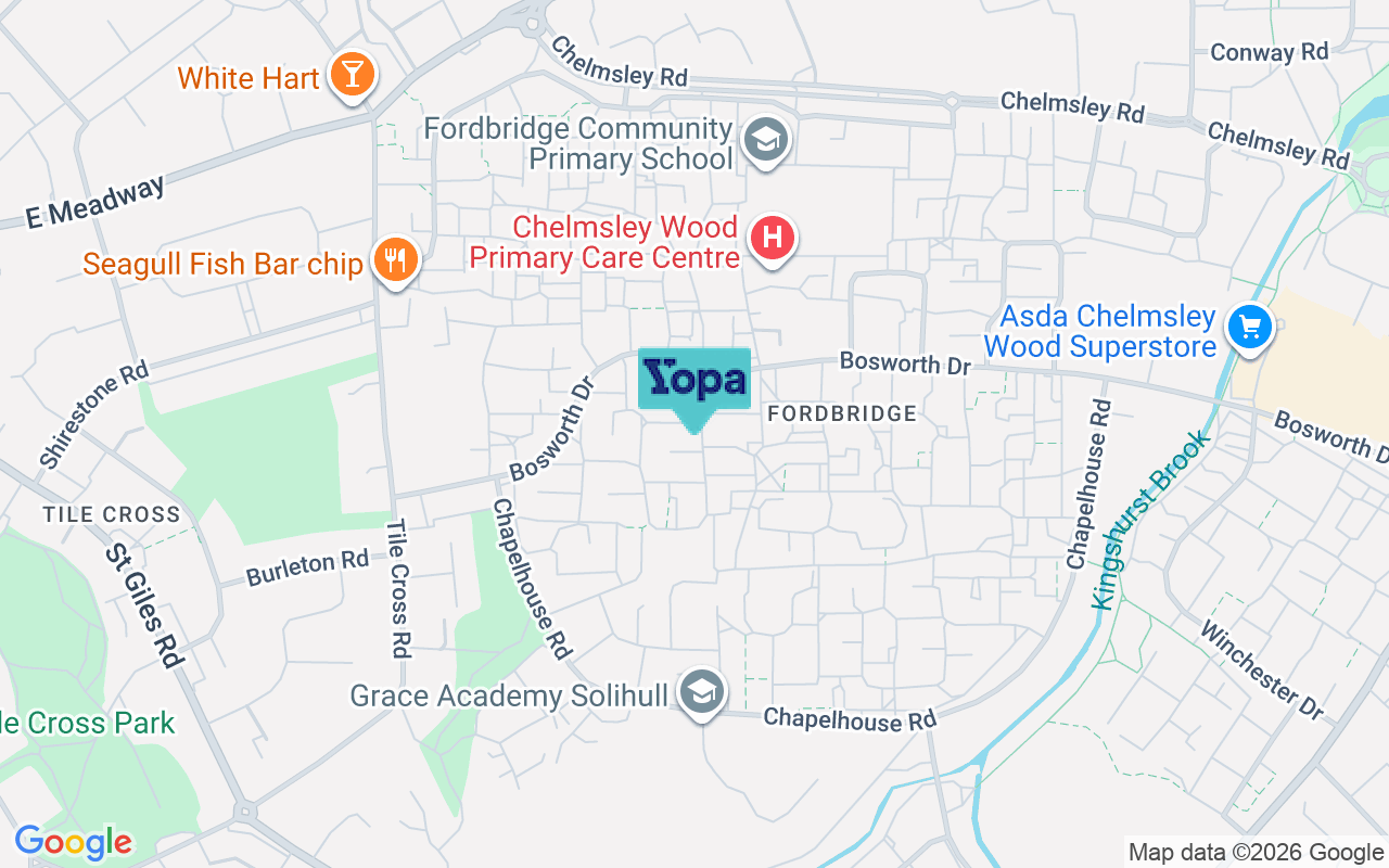 Map showing the location of B37 5EH