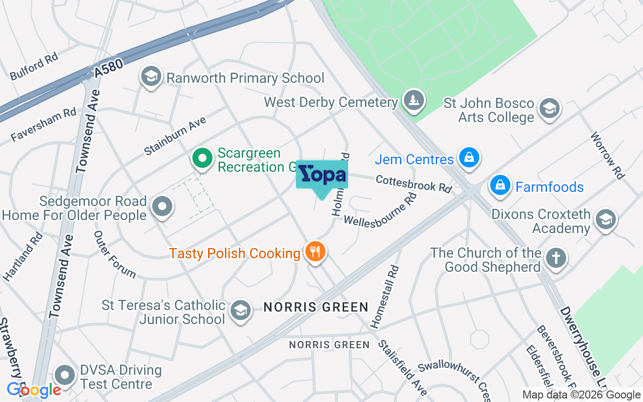 Map showing the location of L11 3AB