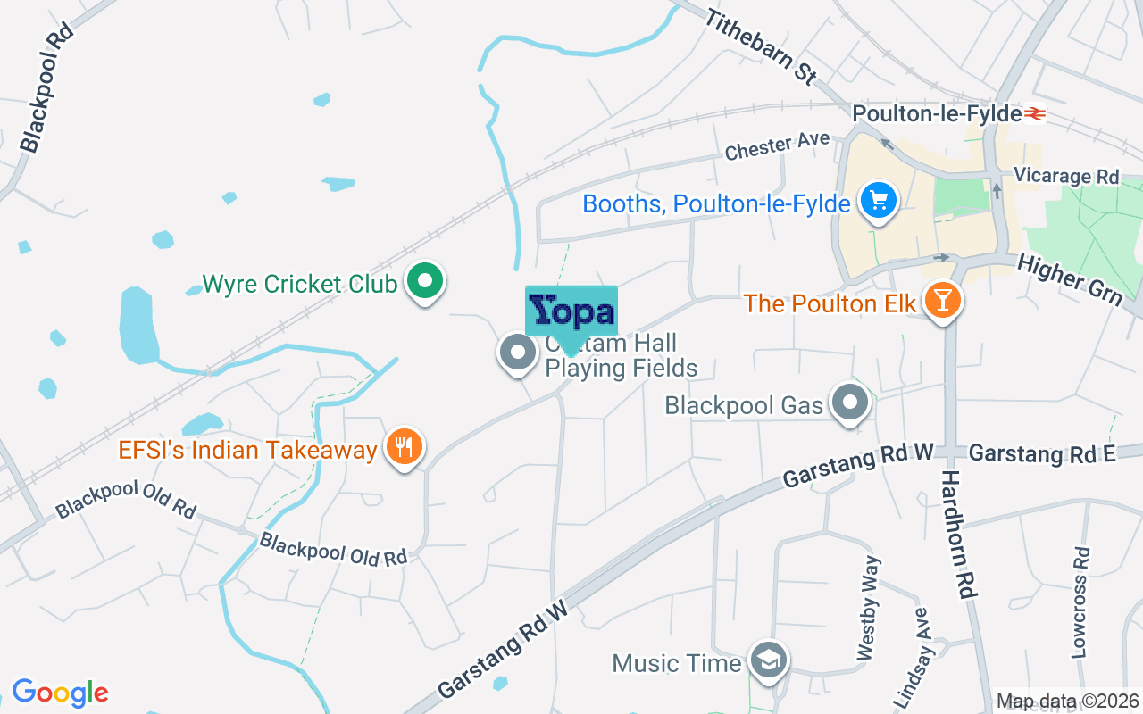 Map showing the location of FY6 7RH