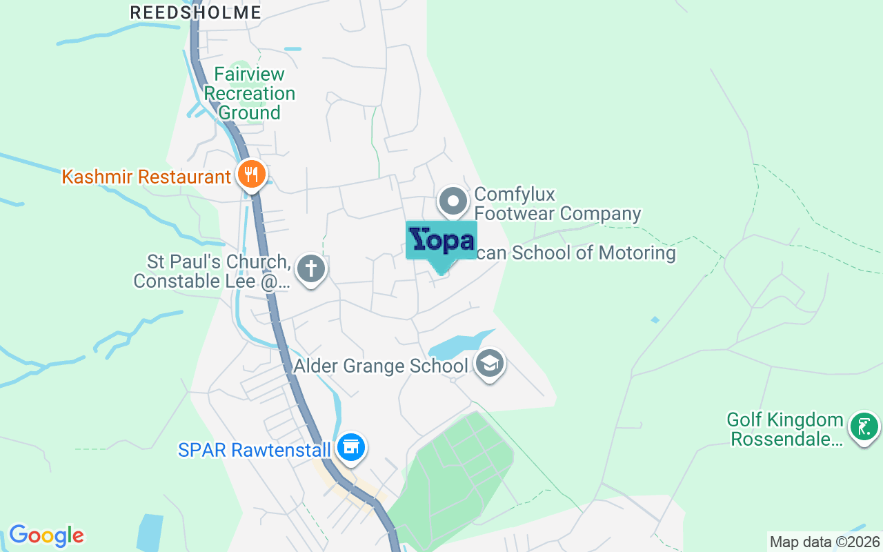 Map showing the location of BB4 8UT