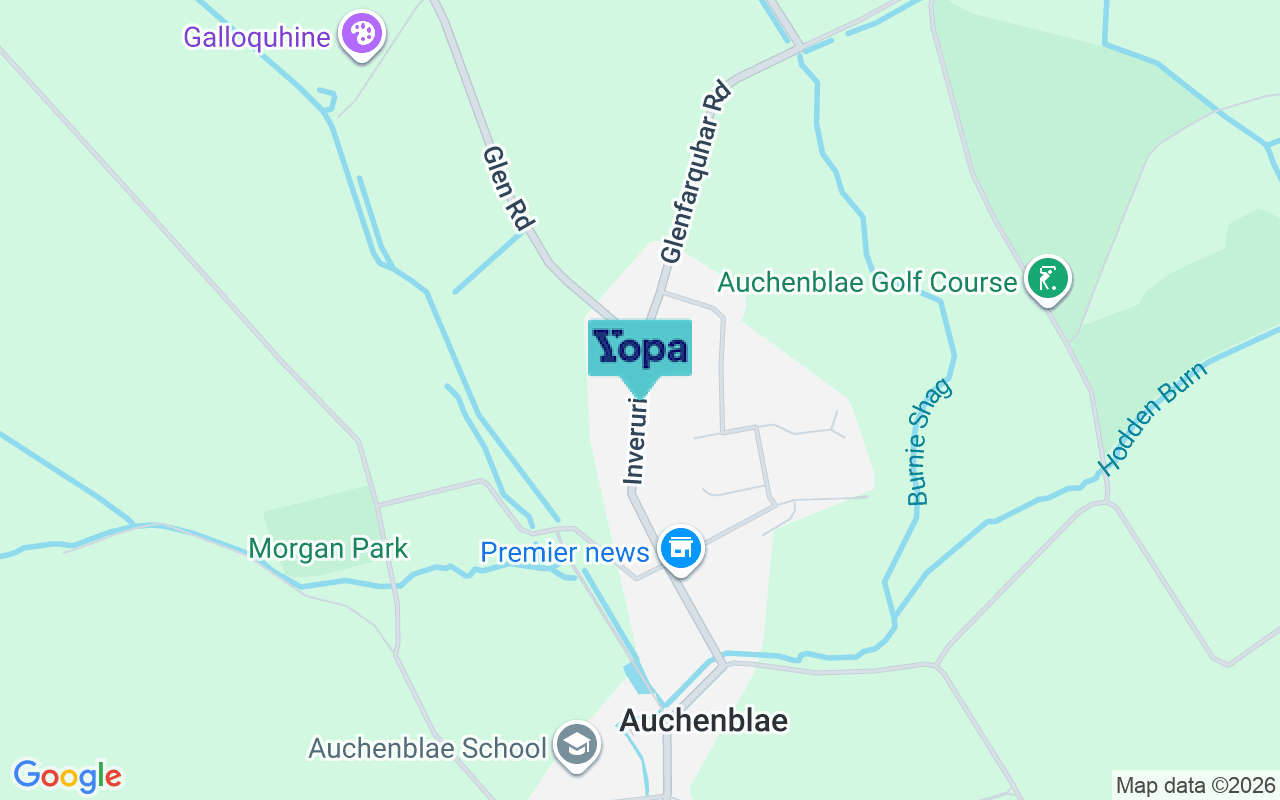 Map showing the location of AB30 1XS