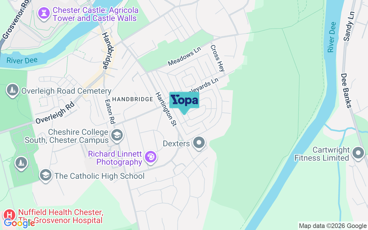 Map showing the location of CH4 7DX